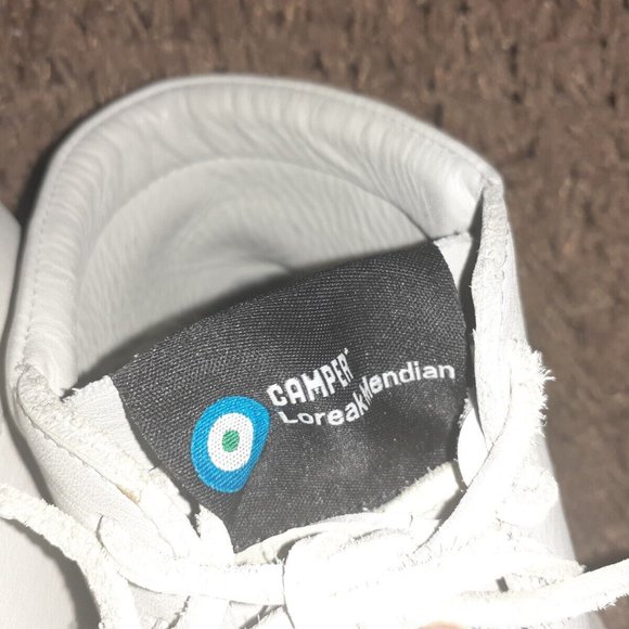 CAMPER X LOREAK MENDIAN-Moccasin Boot-Light Gray Leather-Sz 38-Near Mint-RARE-HT - Picture 4 of 8